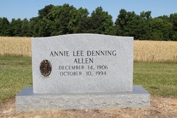 Annie Lee <I>Denning</I> Allen 