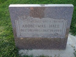 Addie Mae <I>Tillman</I> Hall 