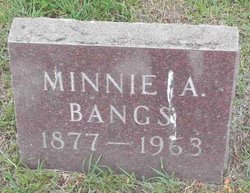 Minnie Alma <I>Loveland</I> Bangs 