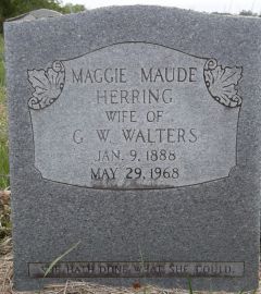 Margaret Maude “Maggie” <I>Herring</I> Walters 