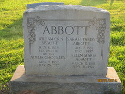 Adelia Moore <I>Chockley</I> Abbott 
