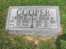 Anna A <I>Coomes</I> Cooper 