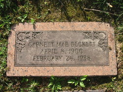 Garnett Mae <I>Hall</I> Beckett 