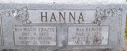 Rev Matie <I>Frazee</I> Hanna 