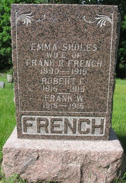 Emma <I>Sholes</I> French 