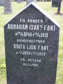 Abraham Isaksson <I>Back</I> Fant 