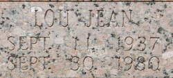 Lou Jean <I>Jones</I> Bawcom 