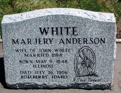 Marjery <I>Anderson</I> White 