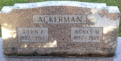 Agnes M. <I>Hyre</I> Ackerman 