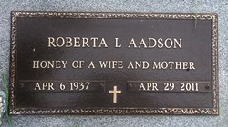 Roberta Louise “Bobbie” <I>Rose</I> Aadson 