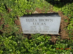 Elizabeth “Eliza or Betsey” <I>Brown</I> Lucas 