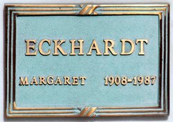 Margaret Mary <I>Mann</I> Eckhardt 