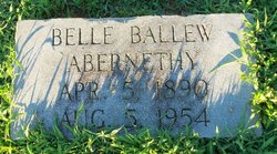 Emily Belle <I>Ballew</I> Abernethy 