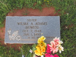 Wilma A. <I>Bowen</I> Adams 