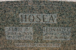 Elsie Dell <I>Stovall</I> Hosea 