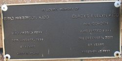 Gladys Evelyn <I>Gordon</I> Kidd 