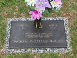 Sondra <I>Williams</I> Barnes 