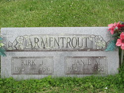 Janie Margaret <I>Crites</I> Armentrout 