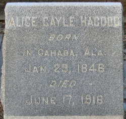 Alice M <I>Gayle</I> Hagood 