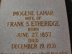 Imogene <I>Lamar</I> Etheridge 