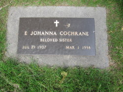 Emeline Johanna <I>Wiedman</I> Cochrane 