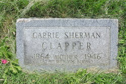 Clarinda “Carrie” <I>Sherman</I> Clapper 