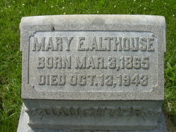 Mary E. <I>Yeich</I> Althouse 