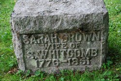 Sarah <I>Brown</I> Whitcomb 