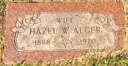 Hazel W. <I>Jarrett</I> Alger 