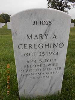 Mary A. <I>O'Connor</I> Cereghino 