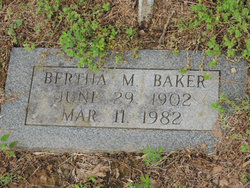 Bertha M Baker 
