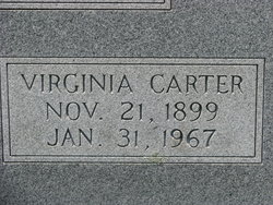 Virginia Elizabeth <I>Carter</I> Coppage 