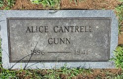 Alice <I>Cantrell</I> Gunn 