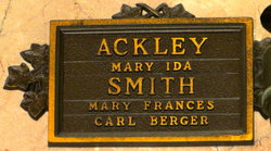 Mary Ida <I>Booth</I> Ackley 