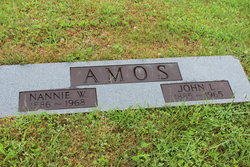 Nancy Ann “Nannie” <I>Wingo</I> Amos 