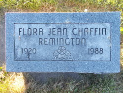 Flora Jean <I>Hogue</I> Chaffin Remington 