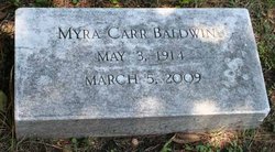 Myra Skinner <I>Carr</I> Baldwin 