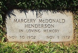 Margery <I>McDonald</I> Henderson 
