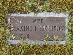 Maxine F Emerson 