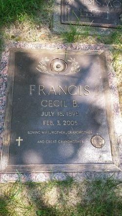 Cecil <I>Berringer</I> Francis 