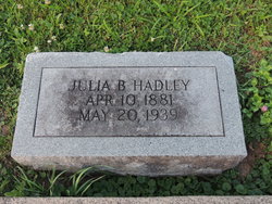Julia B. <I>Whelan</I> Hadley 
