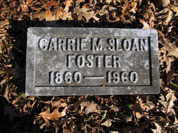 Carrie M <I>Sloan</I> Foster 