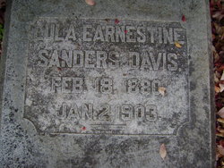 Lula Ernestine <I>Sanders</I> Davis 