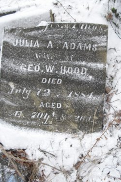 Julia A <I>Adams</I> Hood 