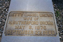 Betty Mae <I>Daniel</I> Brown 