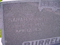 Sarah <I>Oram</I> Burrell 