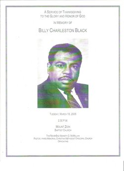 Dr Billy Charleston Black 