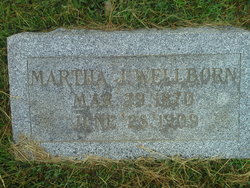 Martha Judith “Mattie” <I>Morgan</I> Wellborn 