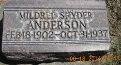 Mildred C. <I>Snyder</I> Anderson 