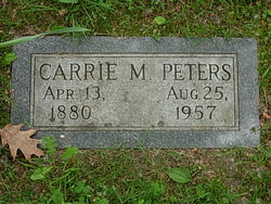 Carrie Mabel <I>Hogue</I> Peters 